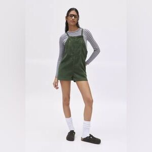 BDG green Maya Corduroy Romper